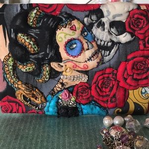 3D dia de Los Muertos card